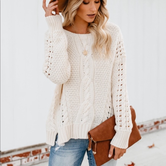 Cable Knit Sweater 